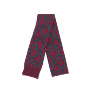 Lothlorian Possum & Merino Aroha Scarf - Raspberry/Charcoal
