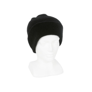 Possum and Merino Double Thickness Beanie - Black