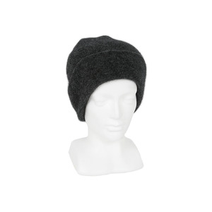 Possum and Merino Double Thickness Beanie - Charcoal
