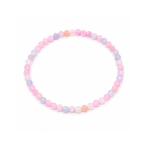 Jewellery: Faceted Morganite Bracelet on Elastic