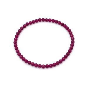 Jewellery: Faceted Ruby Bracelet on Elastic