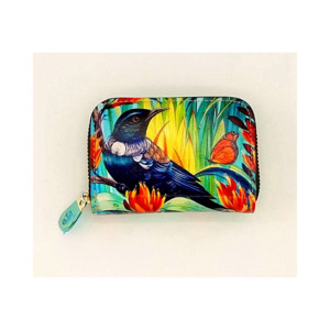 Leather Card Holder - Irina Velman Tui Raindrop
