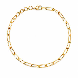 Gold Filled 14k Paperclip Chain Bracelet