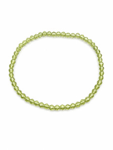 Faceted Peridot Bracelet on Elastic