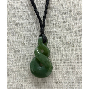 New Zealand Pounamu Pikorua (Triple Twist) Necklace