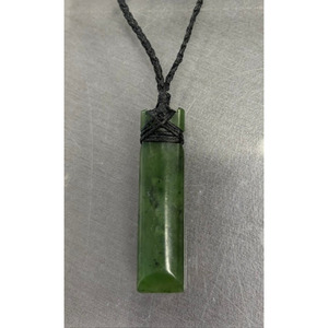 New Zealand Pounamu Bound Toki (Adze) Necklace