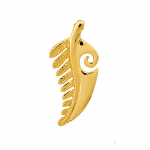 New Arrivals: Koru Fern Pendant - Gold Plated on Brass