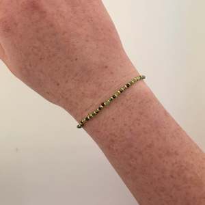 Ruby Zoisite Facet Bracelet with Gold Plated Beads