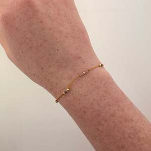 New Arrivals: Tourmaline Bracelet on Thread with Gold Plated Beads