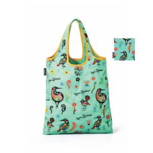 New Arrivals: Packable Shopper Bag - NZ Bird Icons Design