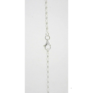 Sterling Silver Oval Belcher Chain - 55cm (Fine)