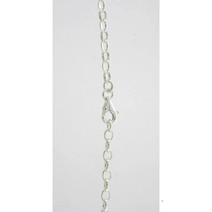 Sterling Silver Oval Belcher Chain (50cm)