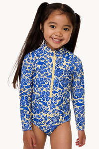 RIP CURL SUN AND SWELL LS SURFSUIT-GIRL - BLUE