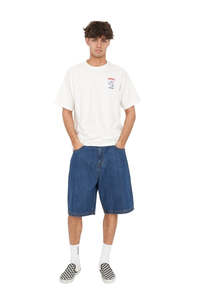 Huffer: HUFFER BLOCK TEE 220/FIZZIN - CHALK