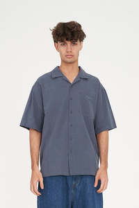 HUFFER CABANA BOX SHIRT - SLATE