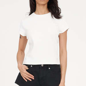HUFFER RIB MINI TEE 290/HOMEBOUND - CHALK