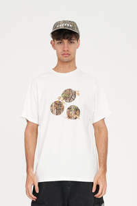 HUFFER MENS SUP TEE 190/WOODHILL - CHALK