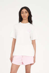 Huffer: HUFFER CLASSIC TEE 170/DAISY CHAIN - CHALK