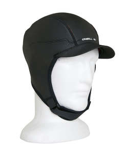Wetsuit Accessories: ONEILL DEFENDER CAP HOOD 2MM - BLACK