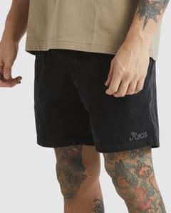 RVCA ESCAPE ELASTIC CORD SHORT || - BLACK