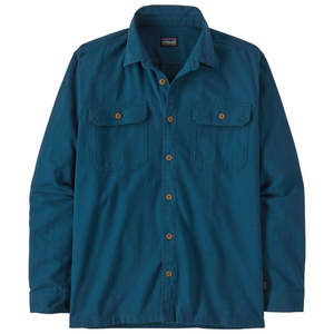 PATAGONIA M'S L/S ORGANIC COTTON MW FJORD FLANNEL SHIRT - LAGOM BLUE