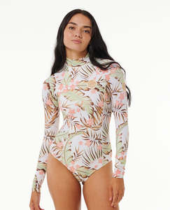 Sale: RIP CURL LA QUINTA LS UPF SURFSUIT - OFF WHITE