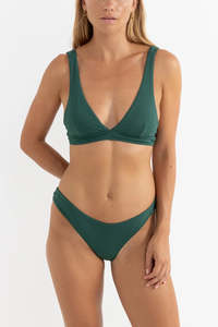 Rhythm: RHYTHM LILY RIB TALL TRI TOP W/ HOLIDAY PANT - FOREST