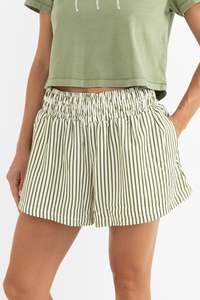 RHYTHM COVE STRIPE SHORT - ALOE