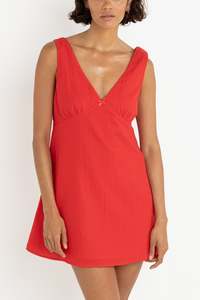 RHYTHM BELLE MINI DRESS - RED