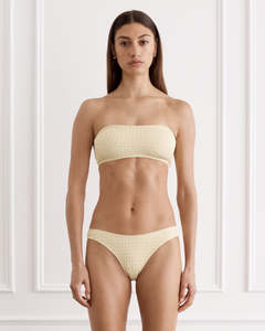 Heaven: HEAVEN RHODE BANDEAU TOP W/ JENNIFER HIPSTER PANT - LIMONE