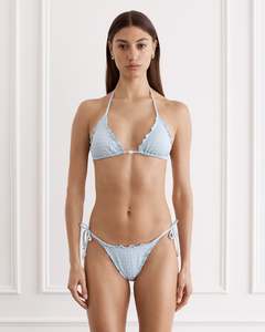 HEAVEN IVY TRIANGLE TOP W/ PIPER TIE SIDE PANT - CIELO