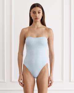 Heaven: HEAVEN ARIA BANDEAU ONE PIECE - BLUE