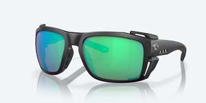 Costa: COSTA KING TIDE 8 BLACK PEARL W/ GREEN MIRROR 580G POLARIZED