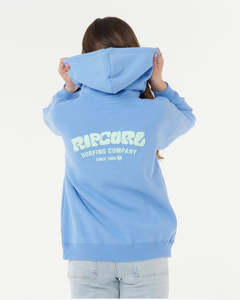 Girls Hoodies Jumpers: RIP CURL SURF PUFF HOOD-GIRL - BLUE