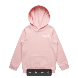 WHANGA SURF GIRLS BUBBLE LOGO HOOD - PINK