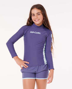 RIP CURL CLASSIC SURF LS RASHVEST -GIRL - WASHED NAVY