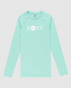 Girls Rash Vests: ROXY ESSENTIAL LS LYCRA - GCZ0
