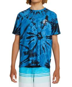 Boys Rashvests: ONEILL BOYS DOPEDYE UV SS SURF TEE - LIGHT BLUE