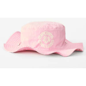 RIP CURL MIXED REVO UPF BUCKET HAT-GIRL - PINK
