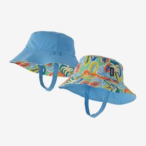PATAGONIA BABY SUN BUCKET HAT - COMMUNITY: BLOOM GREEN