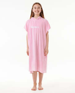 Girls Hooded Towels: RIP CURL CLASSIC SURF HOODED TOWEL-GIRL - BRIGHT PINK