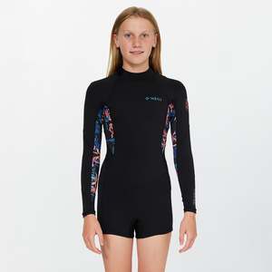 Girls Spring Suits: ONEILL GIRLS BAHIA BZ LA MID SPRING 2MM - TROPIC TEXTA