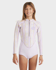 Girls Spring Suits: BILLABONG TEEN SALTY DAYZ NATURAL LS SPRING 2MM - VIC