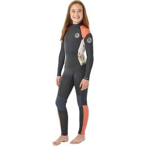 RIP CURL GIRLS DAWN PATROL 3.2MM ES BACKZIP SUB - CHARCOAL