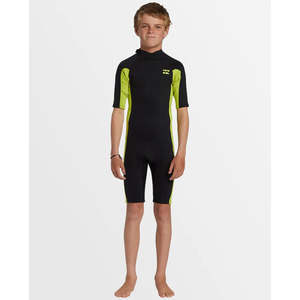 Boys Spring Suits: BILLABONG 202 FOIL BZ SS SPRING - FLURO LIME