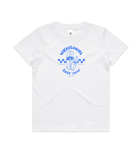 WHANGAMATA SURF SHOP KIDS SURF DUDES TEE - WHITE