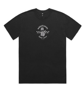 WHANGAMATA SURF SHOP KIDS SURF DUDES TEE - FADED BLACK