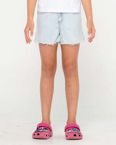 Girls: RUSTY PENNY KICK FLARE DENIM SHORT GIRLS - SB3