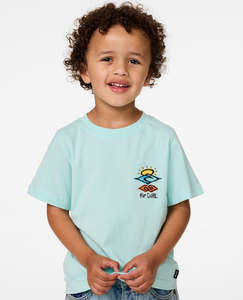 Boys: RIP CURL ICONS OF SHRED TEE-BOY - LIGHT AQUA