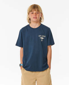 Boys: RIP CURL FADEOUT OCON TEE-BOY - DARK NAVY